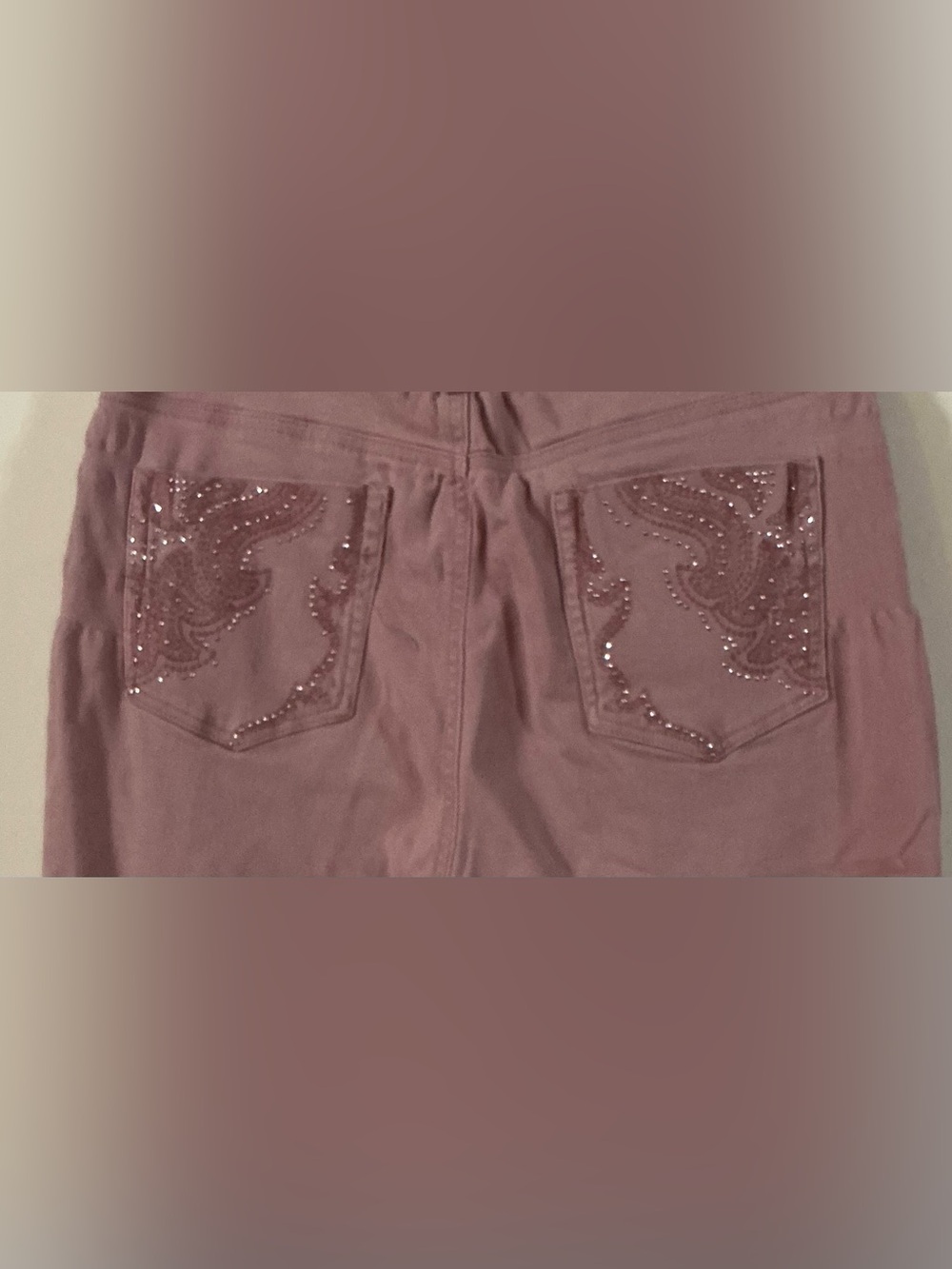 Lot Of Gloria Vanderbilt Amanda Capris- Size 12- Blue, Mauve, White - Picture 4 of 10